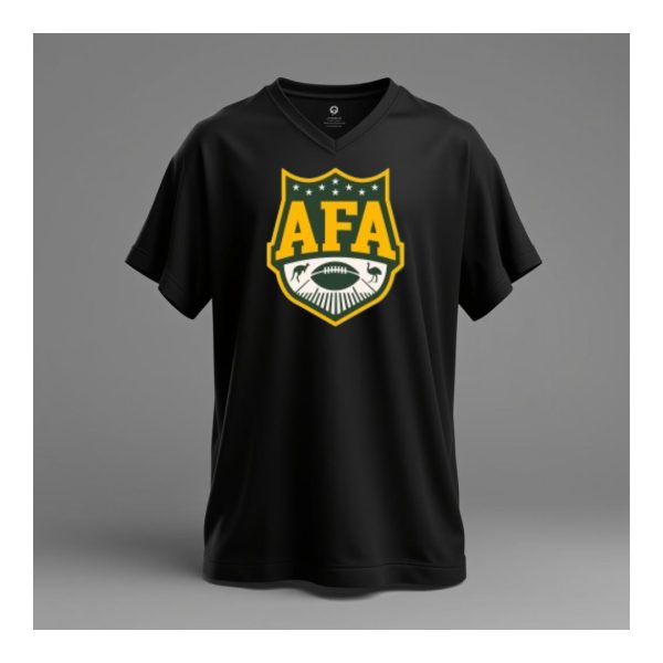 AFA Black Supports Over-Sized T-Shirt with Colour Logo