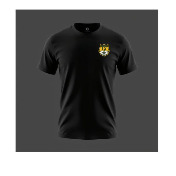AFA Supporter Black Cotton T Shirt with LC Colour Logo