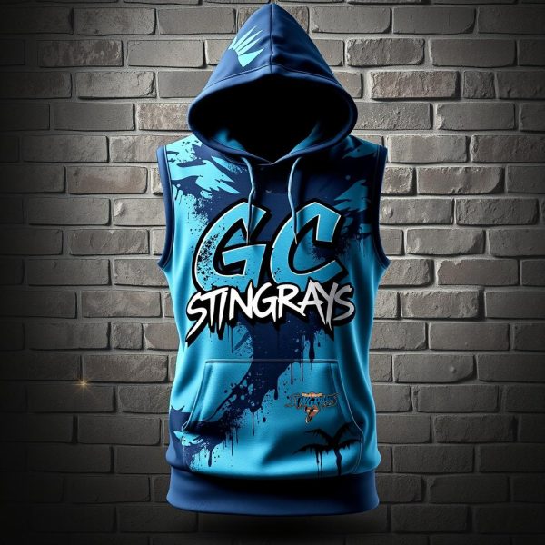 STINGRAYS FLAG SLEEVELESS  T-SHIRT HOODIE
