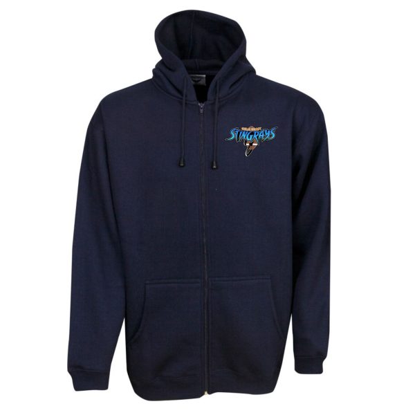 GC STINGRAYS NAVY FLEECE ZIPPER HOODIE