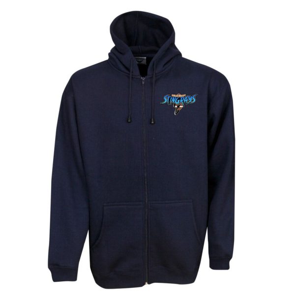 GC STINGRAYS NAVY FLEECE ZIPPER HOODIE