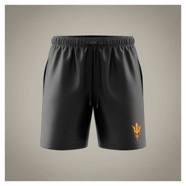 SUNDEVILS BLACK SPORTS SHORTS