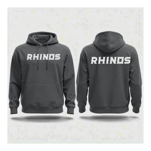 BRISBANE RHINOS Grey Hoodie 2026 Range