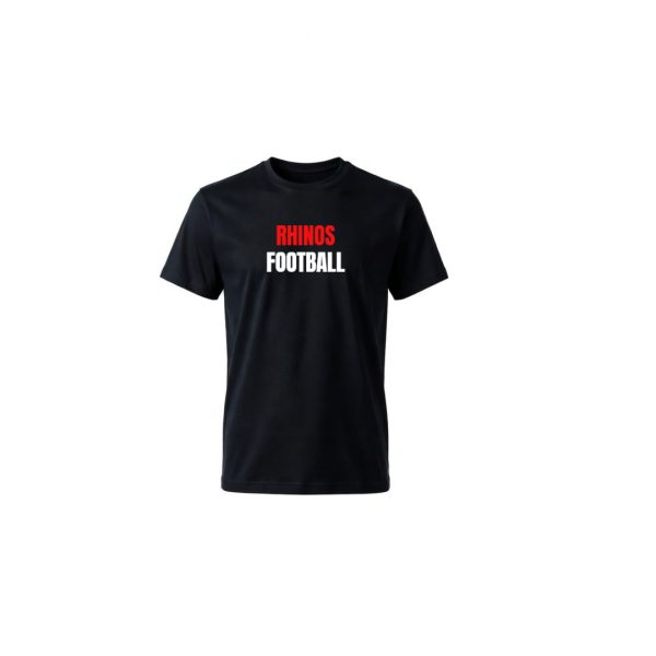 Brisbane Rhinos Black RHINOS FOOTBALL T-Shirt