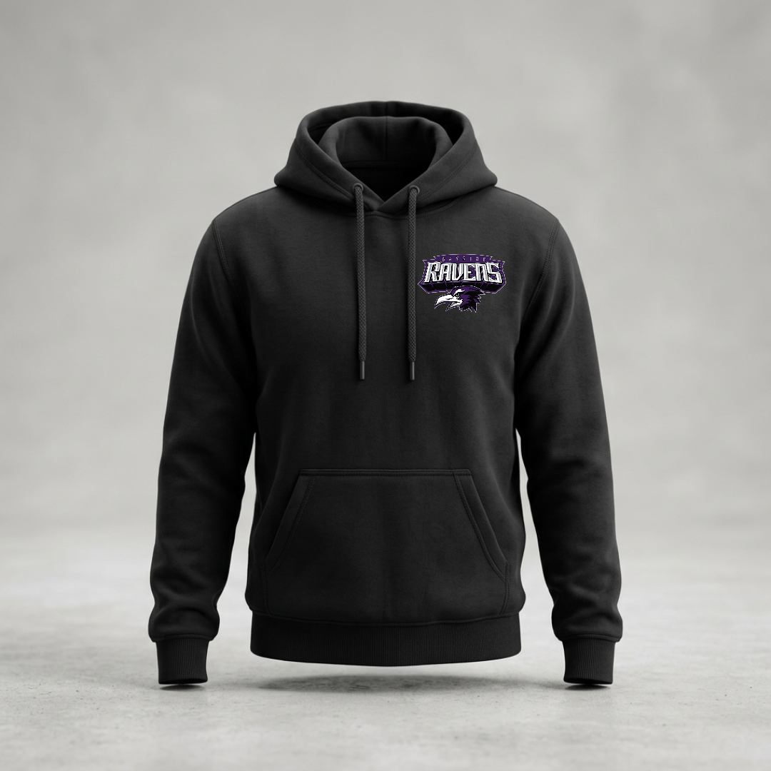 Bayside Ravens Hoodie with Left Chest Logo